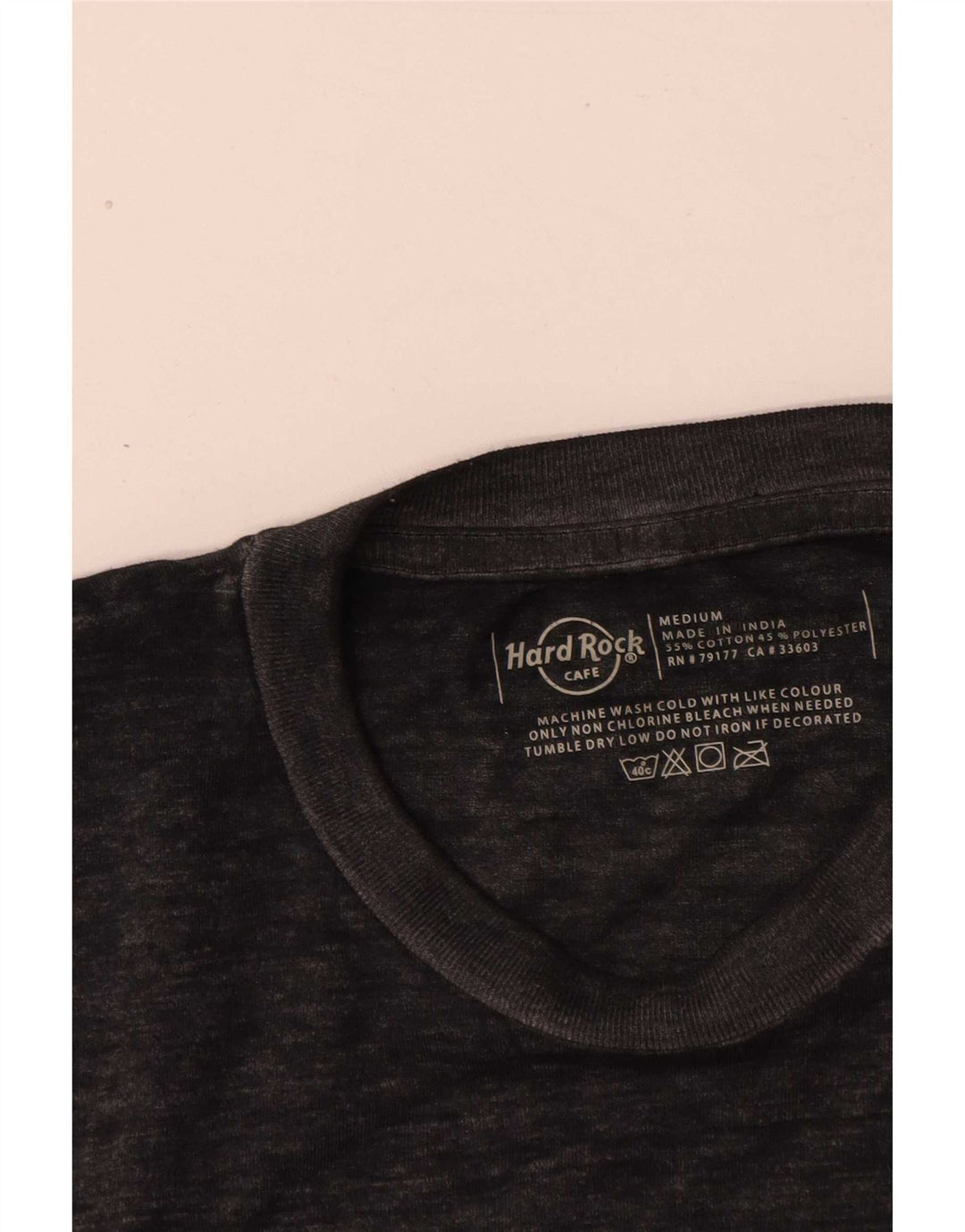 T-shirt grafica da uomo Hard Rock Cafe Malta, cotone grigio medio