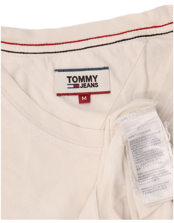 T-shirt da uomo Tommy Hilfiger Top in cotone bianco medio