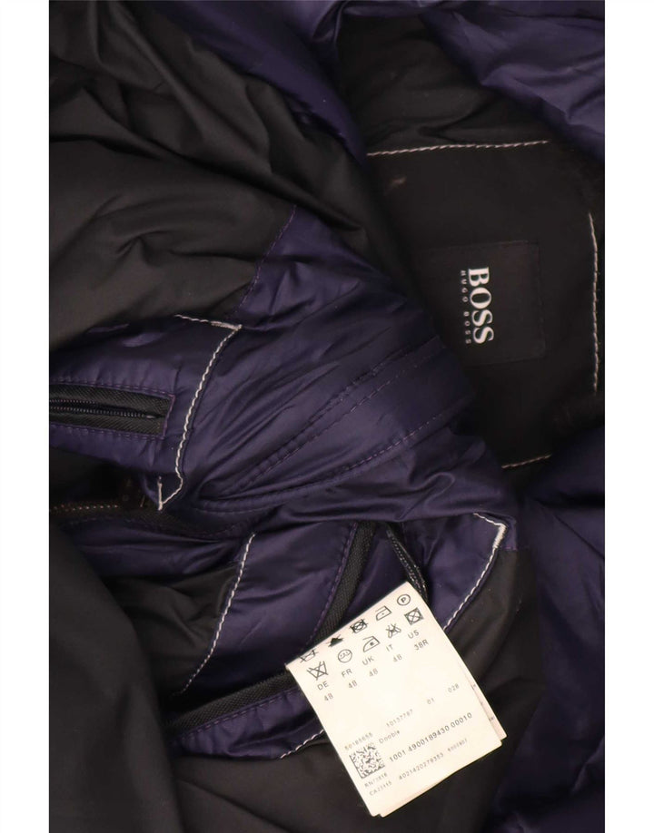 Giacca imbottita da uomo Hugo Boss EU 48 medio blu navy poliestere