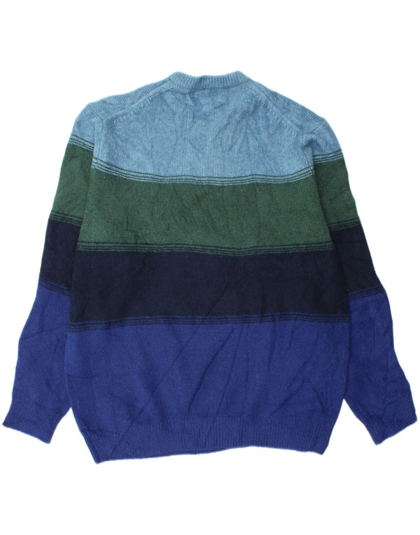 Maglione maglione girocollo da uomo Marks & Spencer XL a righe multicolore
