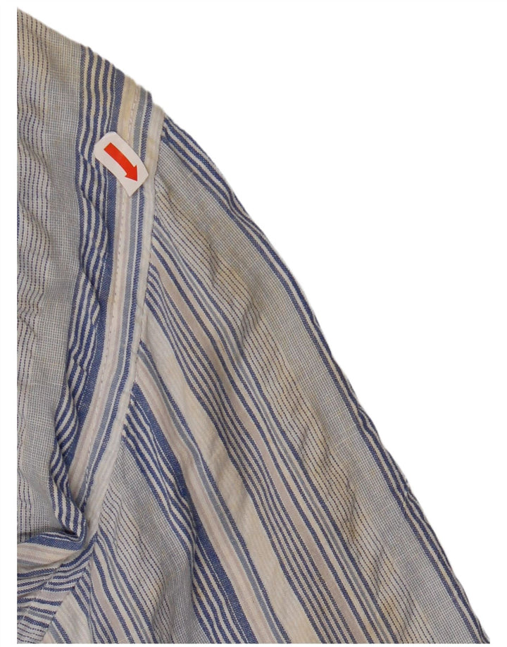 Camicia Uomo KAPPA Cotone Rigato Blu Medio