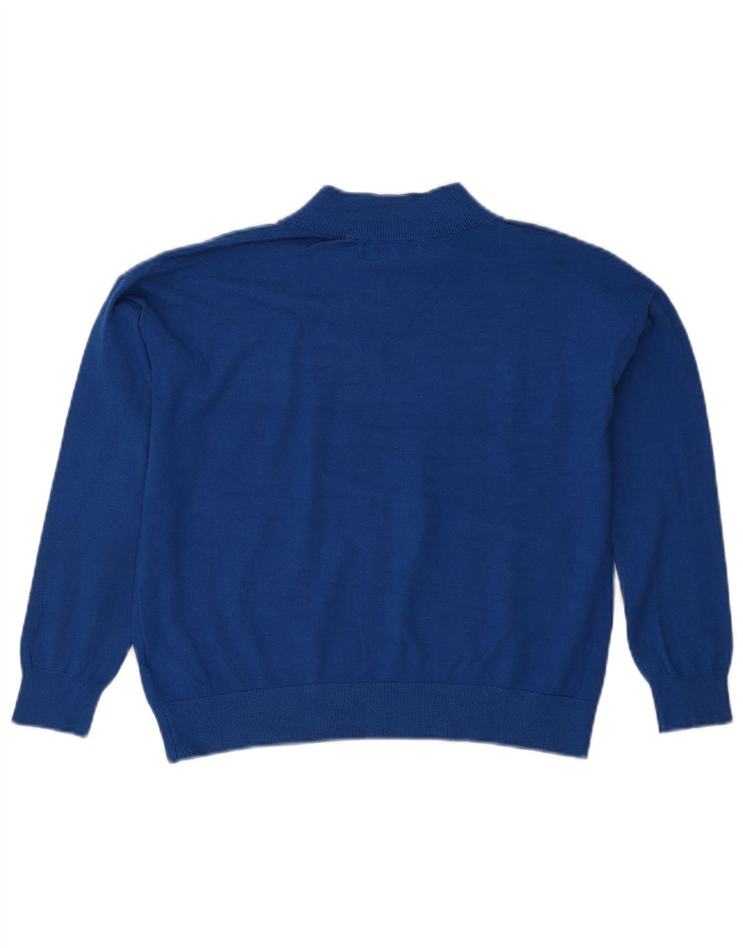 Maglione corto con scollo a V da donna Marks & Spencer UK 10 piccolo blu