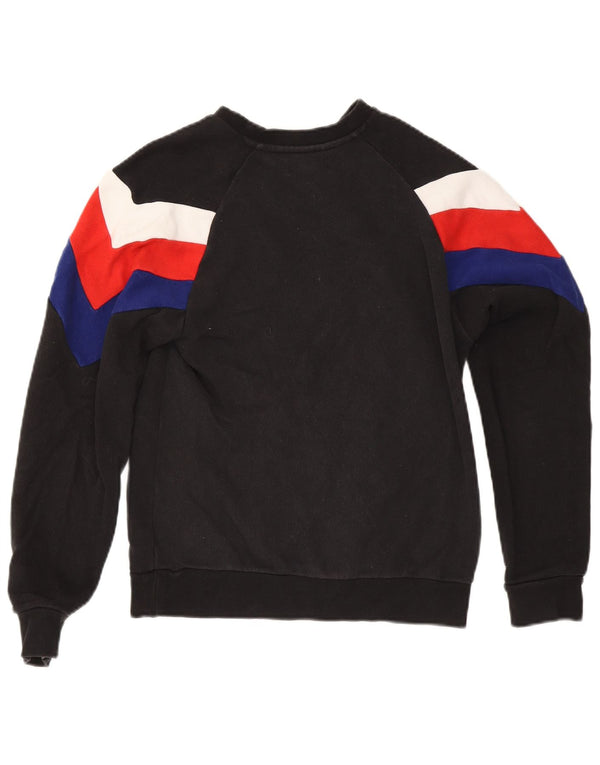 Felpa da uomo Adidas Jumper XS colore nero in cotone colorblock