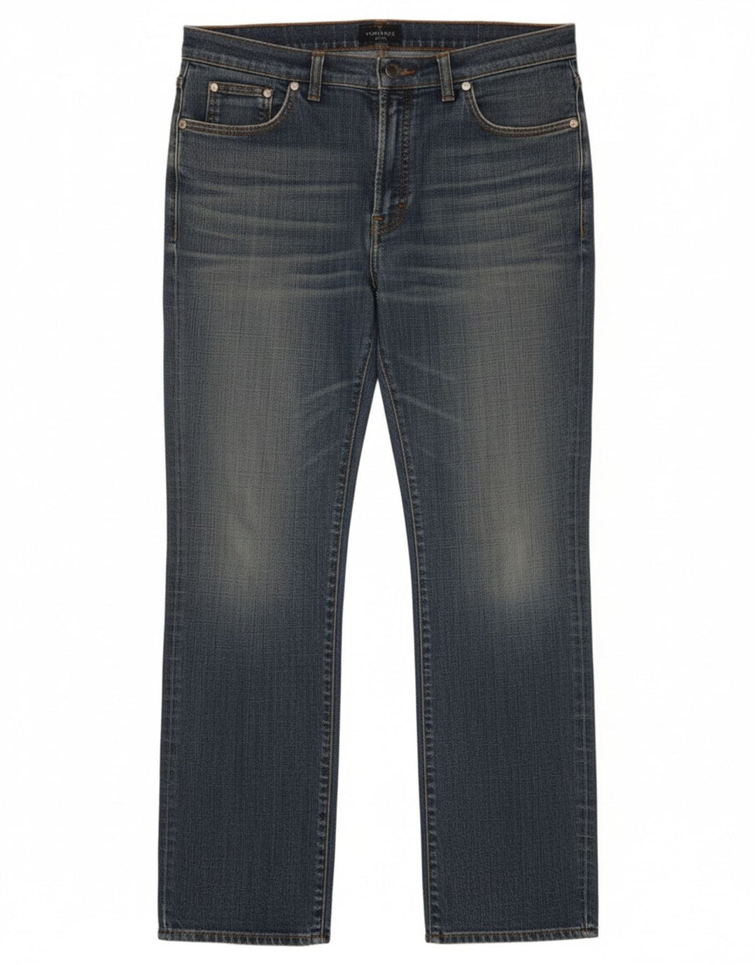 Jeans Dritti Donna Trussardi W30 L32 Blu Cotone