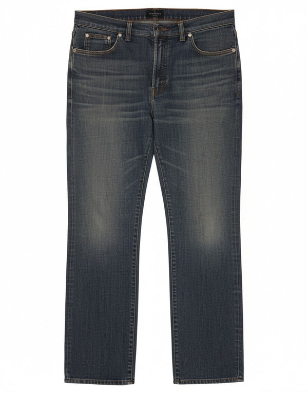Jeans Dritti Donna Trussardi W30 L32 Blu Cotone