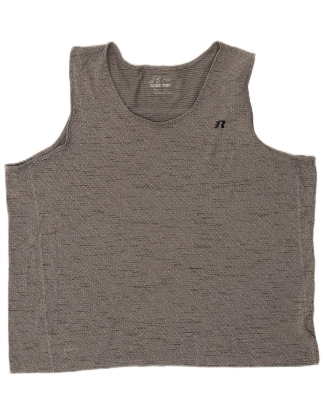 RUSSELL ATHLETIC Canotta Dri-Power da uomo UK 46/48 XL Grigio chiazzato