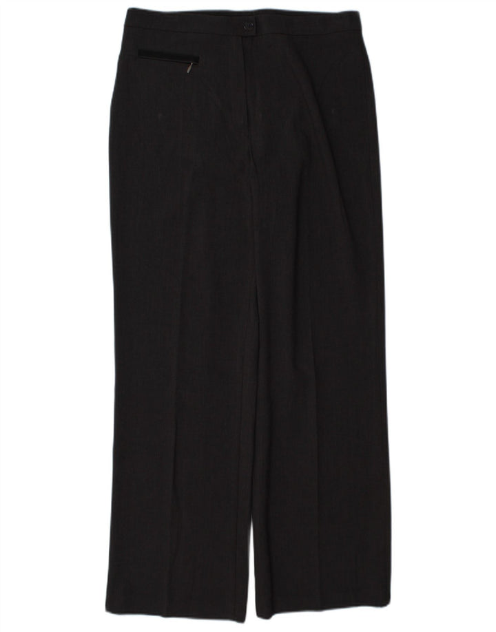 Pantaloni casual dritti da donna Marks & Spencer UK 12 Medium W30 L30 Grigio