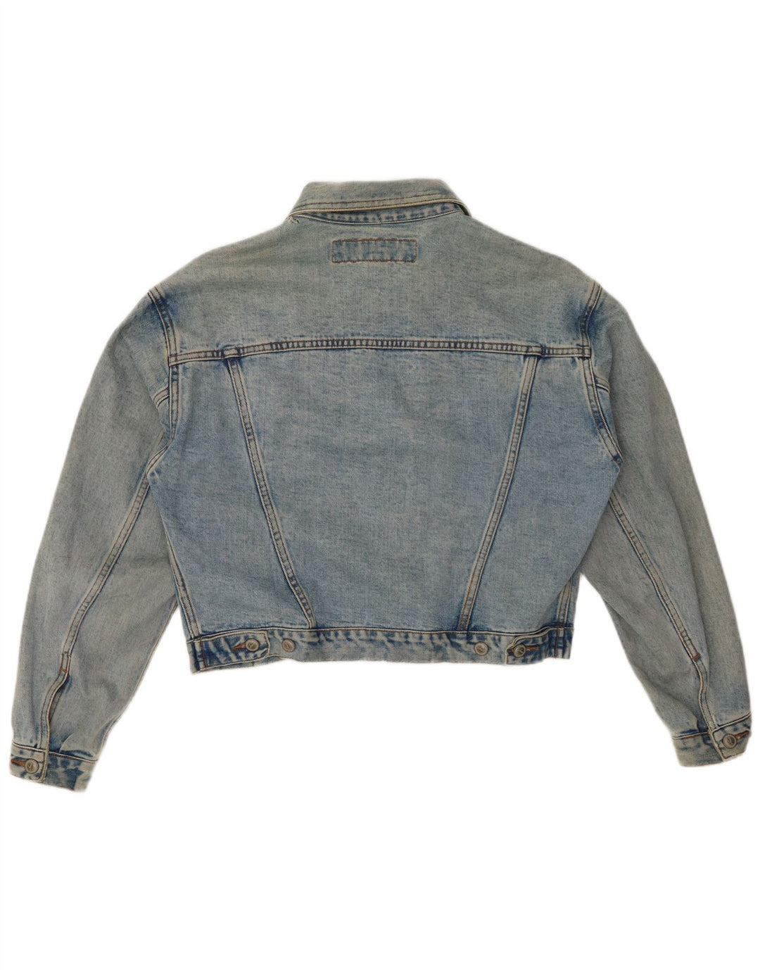 Giacca in denim corto da donna ONYX UK 14 cotone blu medio