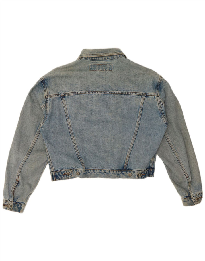 Giacca in denim corto da donna ONYX UK 14 cotone blu medio