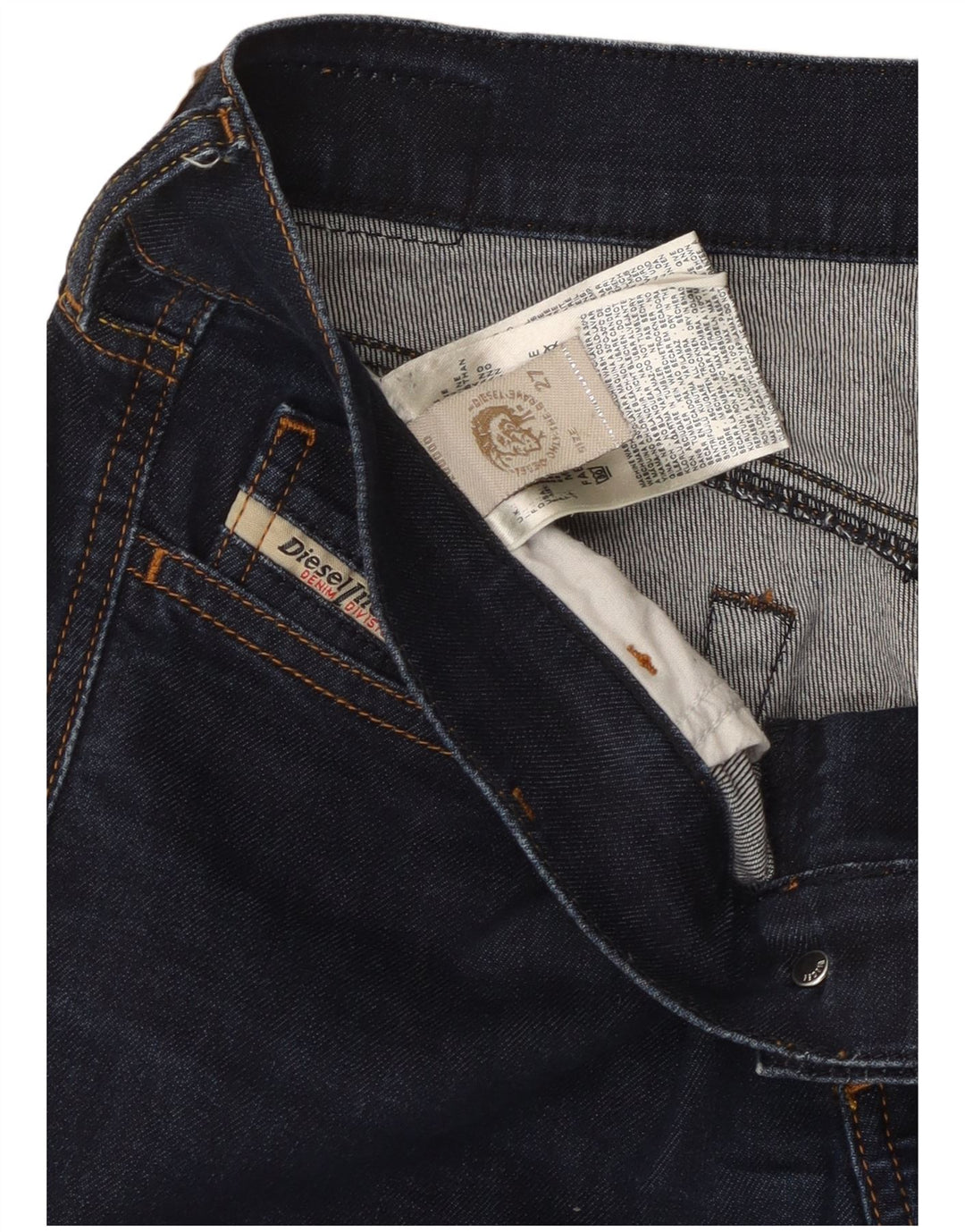 Jeans slim da donna Diesel W27 L32 cotone blu