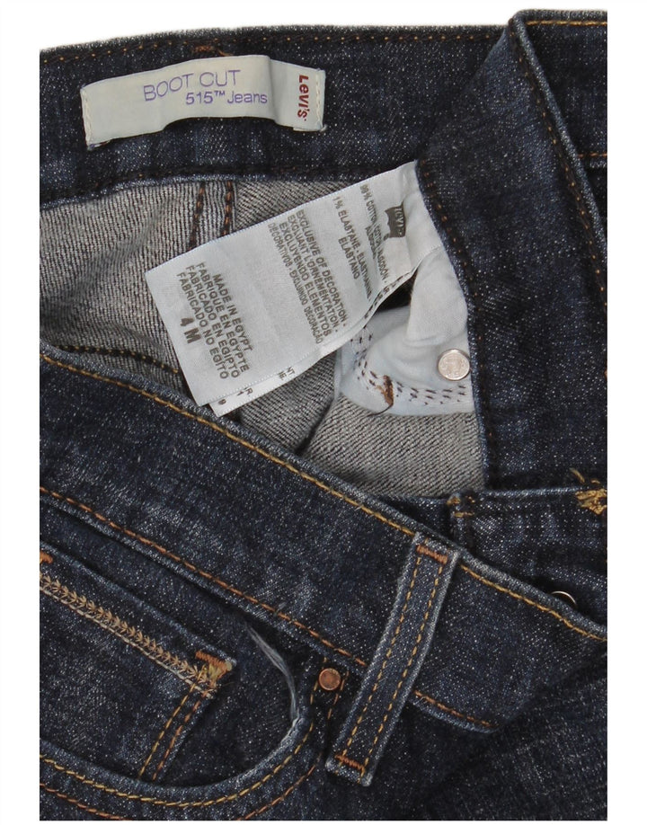 Jeans Levi's 515 Bootcut da donna US 4 Small W28 L32 Cotone blu navy