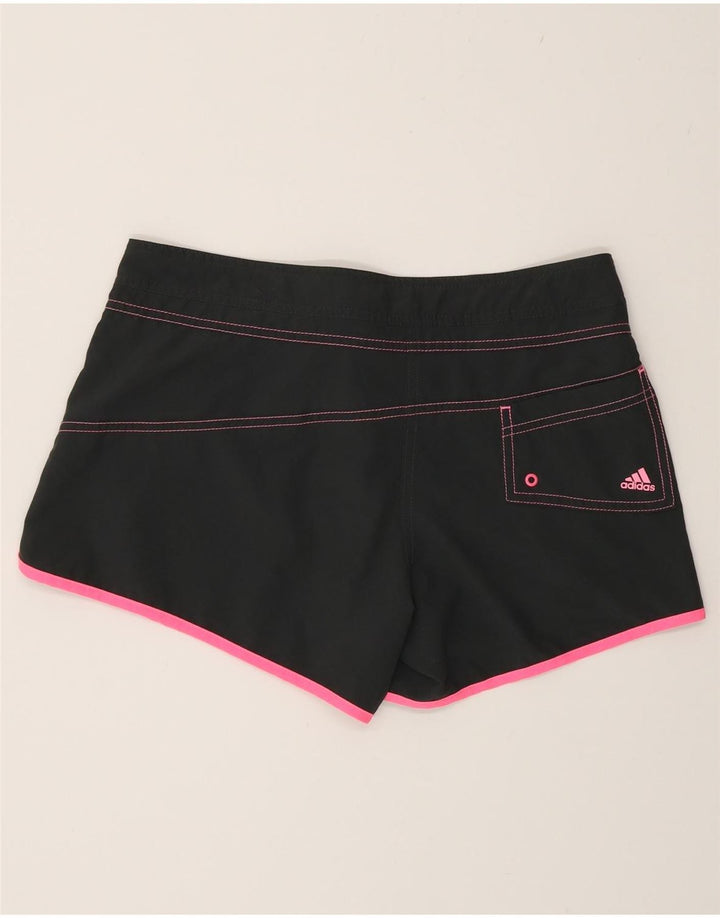 Pantaloncini da bagno da donna Adidas UK 8 Small poliestere nero