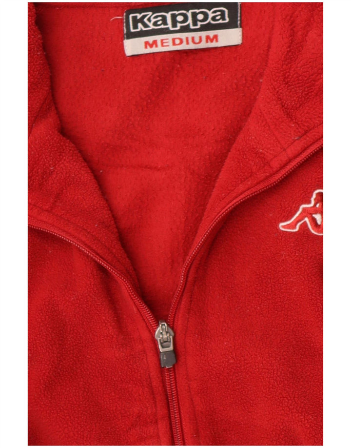 Giacca in pile da uomo Kappa UK 38 medio rosso poliestere