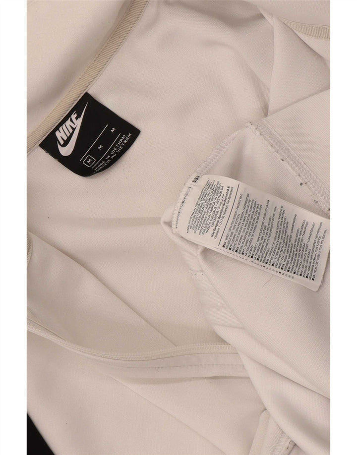 Giacca da ginnastica grafica da uomo Nike, giacca in poliestere color block bianco medio