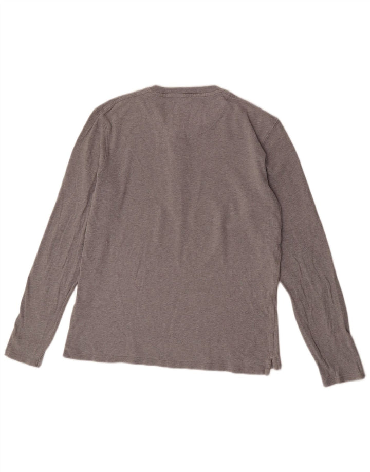 Maglia da uomo a maniche lunghe Jack Wills in cotone grigio medio