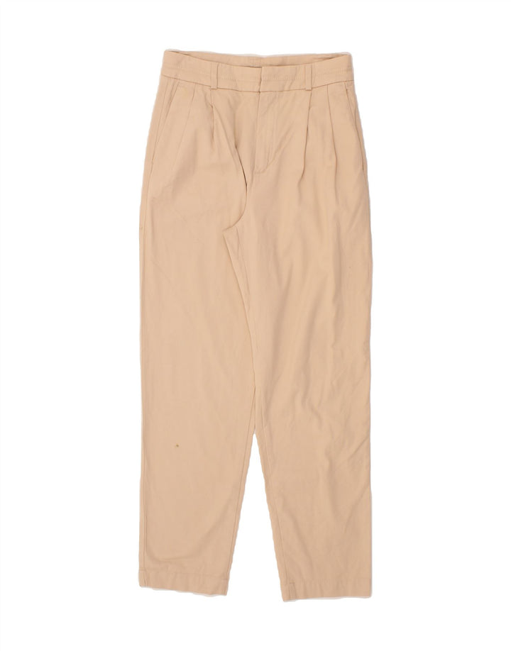 MASSIMO DUTTI Womens Pegged Chino Trousers EU 38 Small W28 L28 Beige Vintage Massimo Dutti and Second-Hand Massimo Dutti from Messina Hembry 