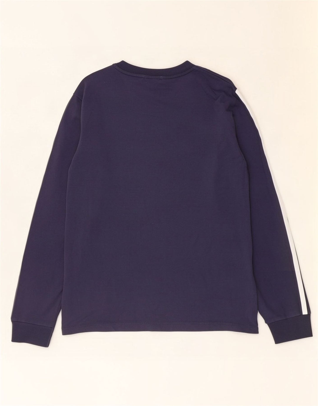 Top Adidas da donna a manica lunga UK 10 Small in cotone blu navy