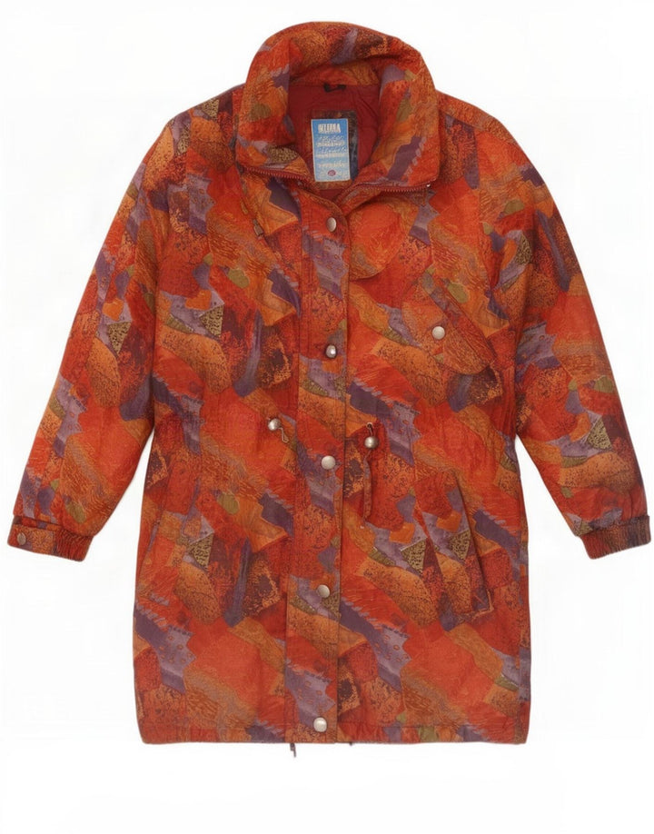 Cappotto giacca a vento da donna con motivo astratto C&A UK 14 grande multicolore