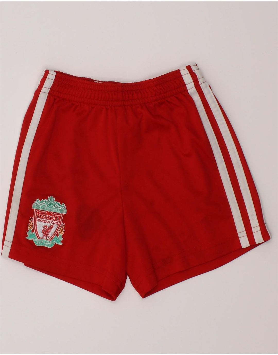 Pantaloncini sportivi ADIDAS Liverpool da ragazzo 2-3 anni in poliestere rosso