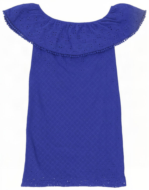Abito da donna con spalle scoperte Oasis UK 6 XS Blu poliestere