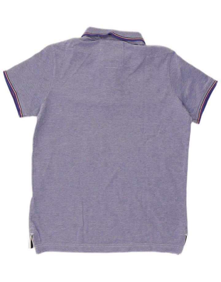 Polo da uomo Superdry a righe blu medio
