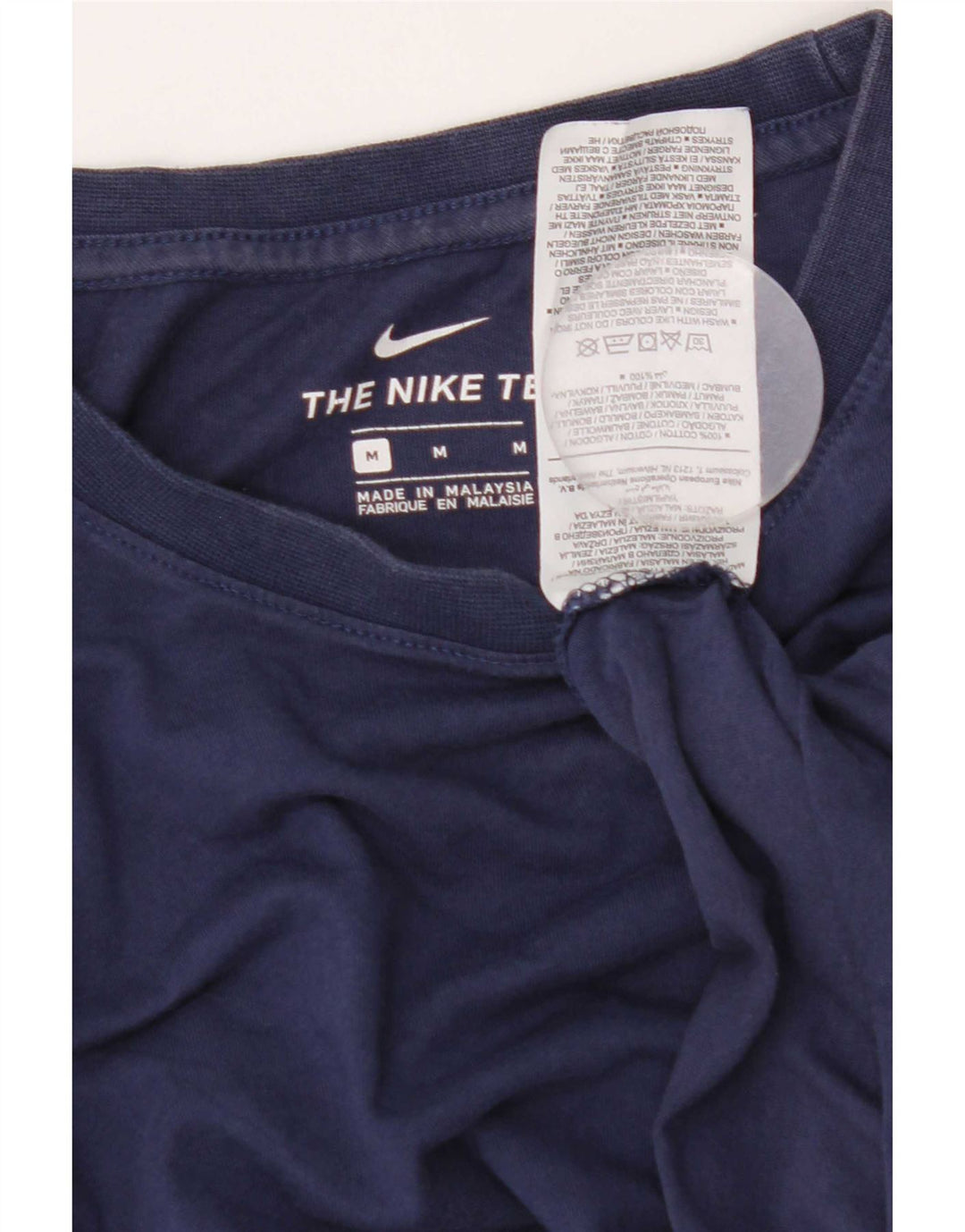 T-shirt da uomo Nike Top in cotone blu navy medio