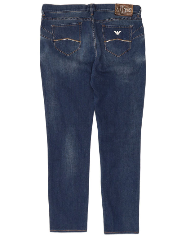Jeans slim da donna Armani W31 L27 cotone blu