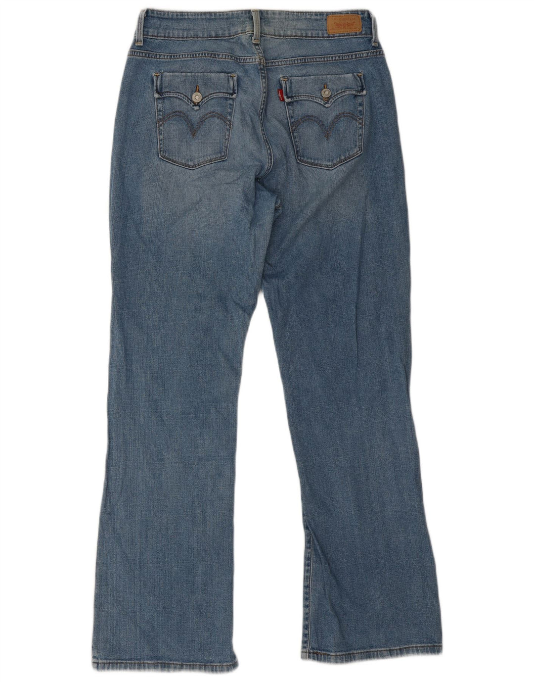 Levi's Donna 528 Curvy Bootcut Jeans US 14 Large W32 L31 Cotone Blu