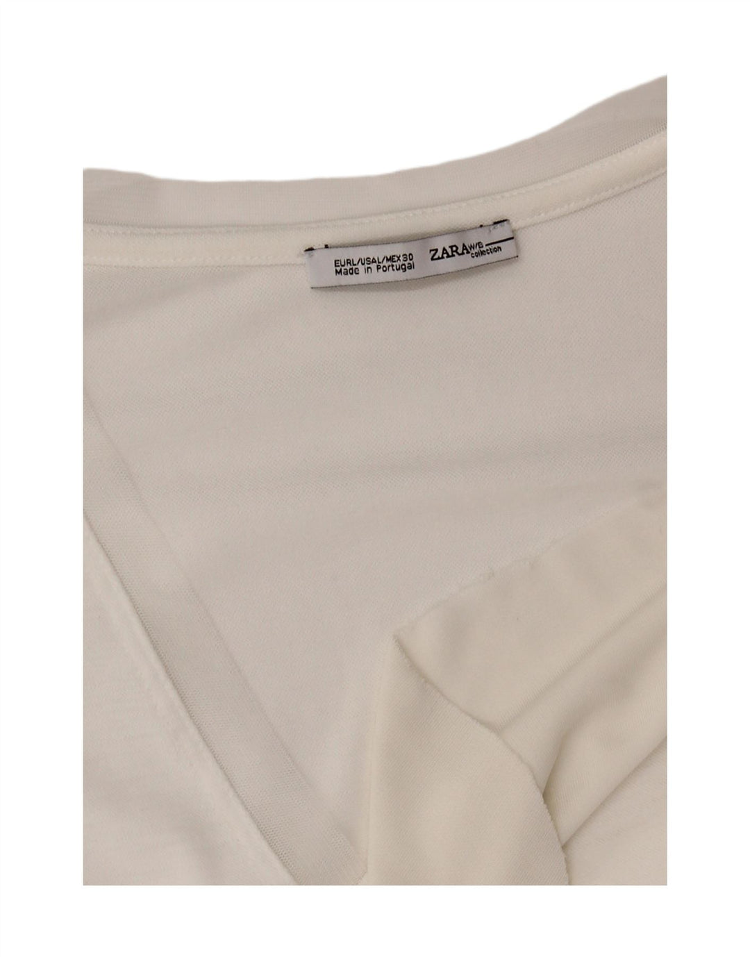 ZARA Womens T-Shirt Top UK 16 Large White