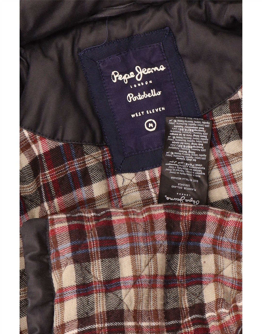 Giacca imbottita con cappuccio da donna PEPE Jeans UK 14 cotone medio blu navy