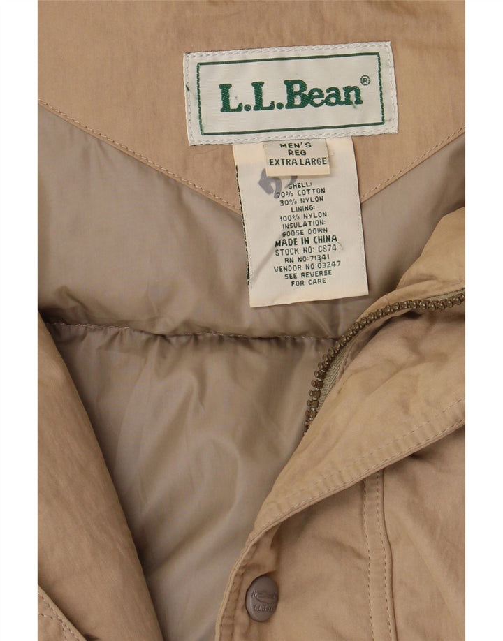 Cappotto imbottito da uomo L.L.Bean UK 42 XL Cotone beige