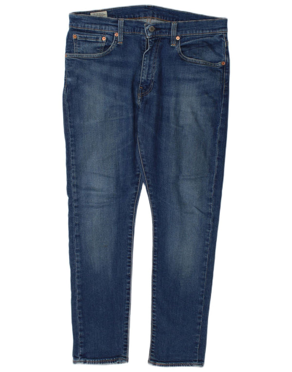 Levi's Uomo 519 Jeans Super Skinny W34 L30 Cotone Blu