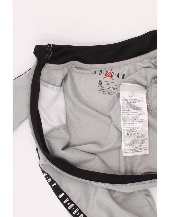 Tuta grafica Jordan da neonato per neonato 3-6 mesi in poliestere color block grigio