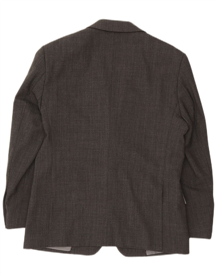 Giacca blazer da uomo a 2 bottoni Jeff Banks EU 50 grande poliestere grigio