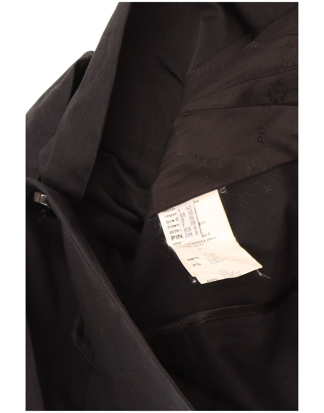 Giacca blazer da donna a 1 bottone PINKO UK 10 piccola in cotone nero