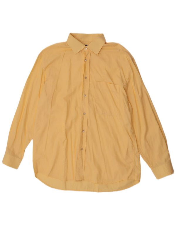 Camicia da uomo Cacharel taglia 42 16 1/2 grande cotone giallo