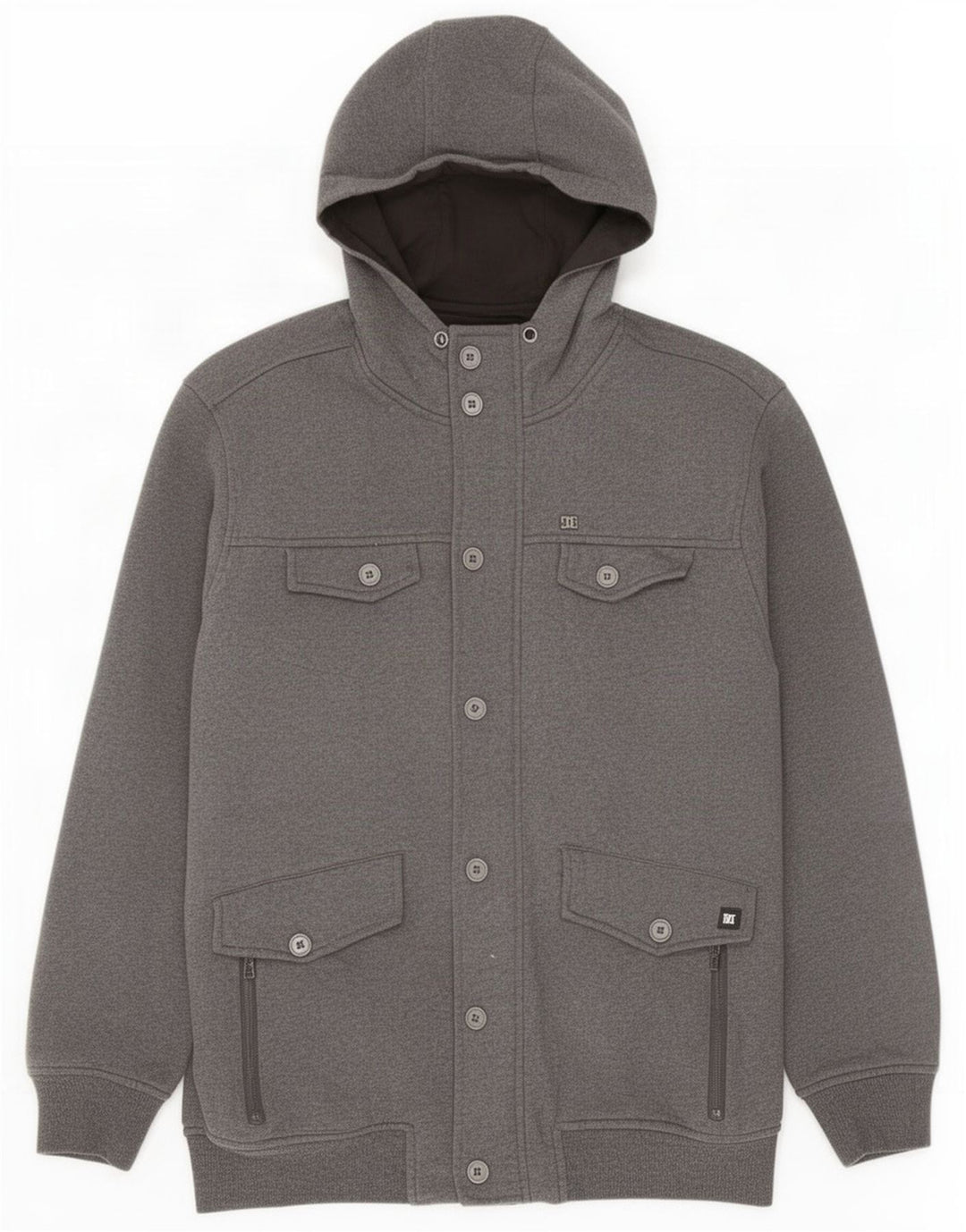 Giacca utility con cappuccio da uomo DC UK 40 grande grigia
