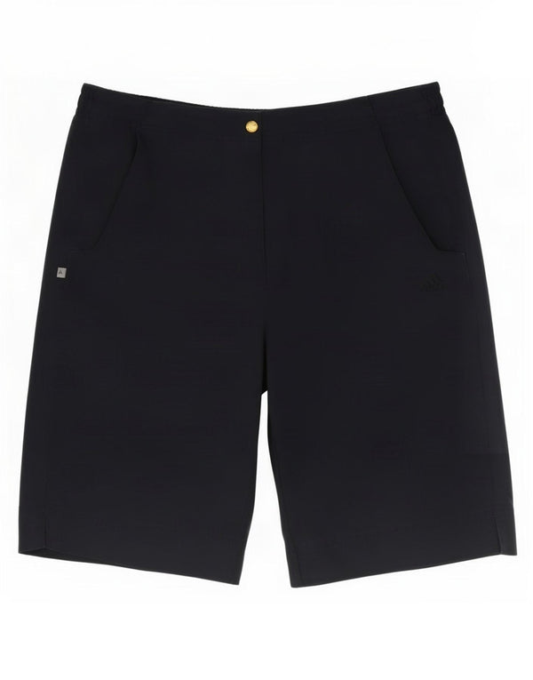 Adidas Womens Bermuda Shorts UK 14 Medium W32 Navy Blue Polyester