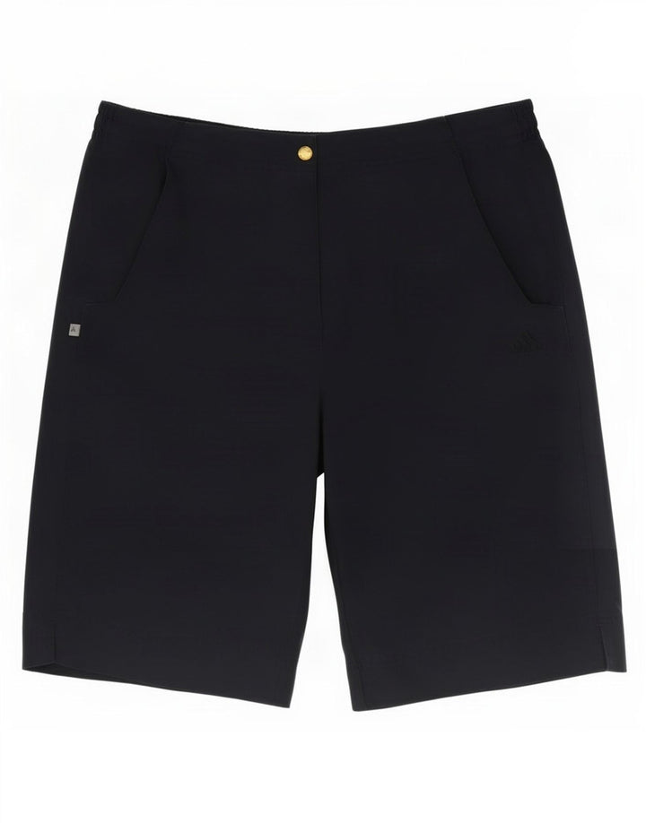 Pantaloncini Bermuda da donna Adidas UK 14 Medium W32 Blu Navy Poliestere