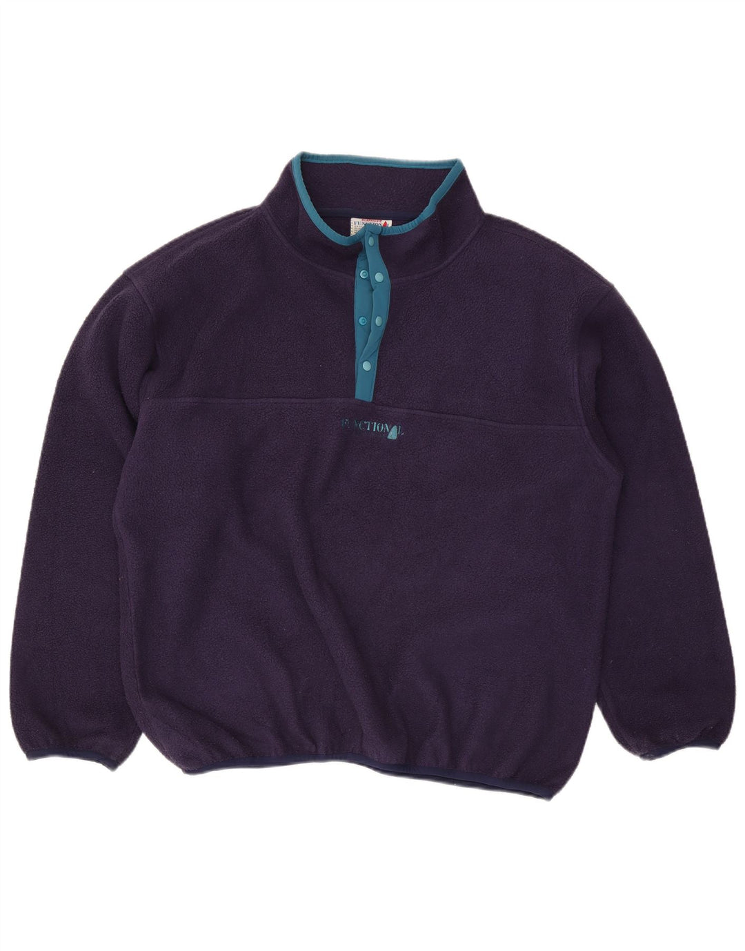 Maglione in pile da uomo Murphy & Nye con collo a bottoni 2XL Blu navy