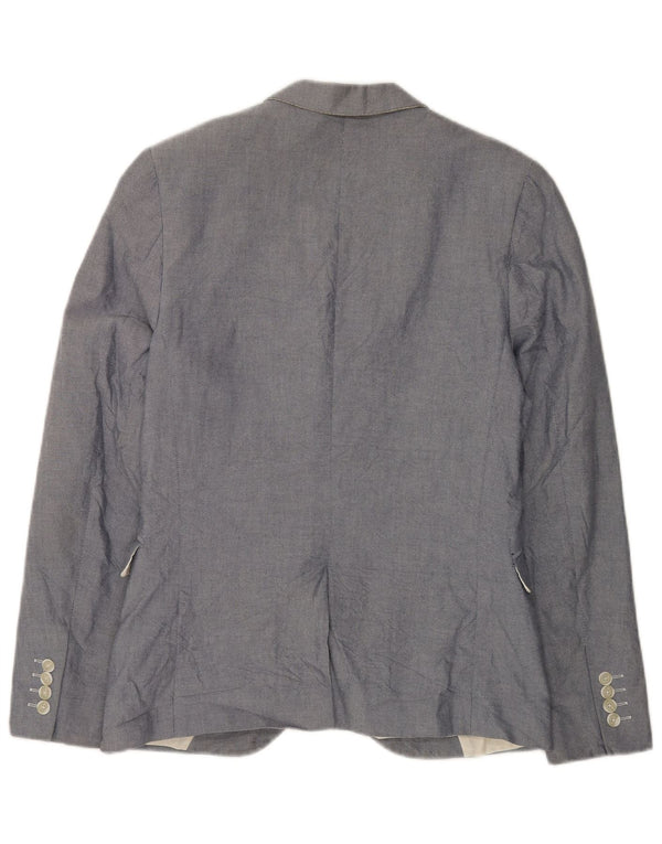 Giacca blazer da uomo a 2 bottoni French Connection UK 38 Poliestere grigio medio