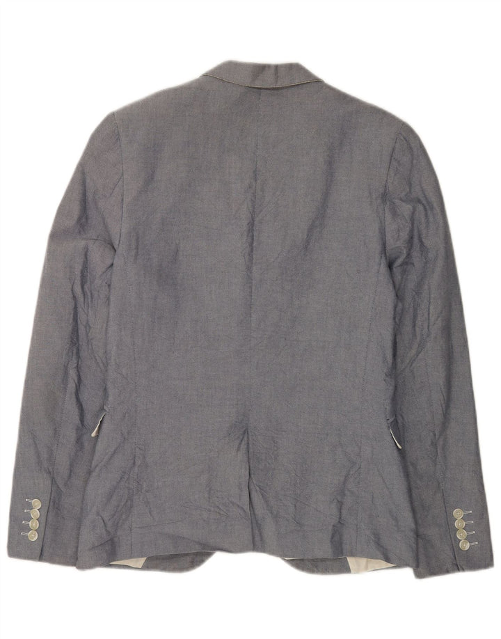 Giacca blazer da uomo a 2 bottoni French Connection UK 38 Poliestere grigio medio