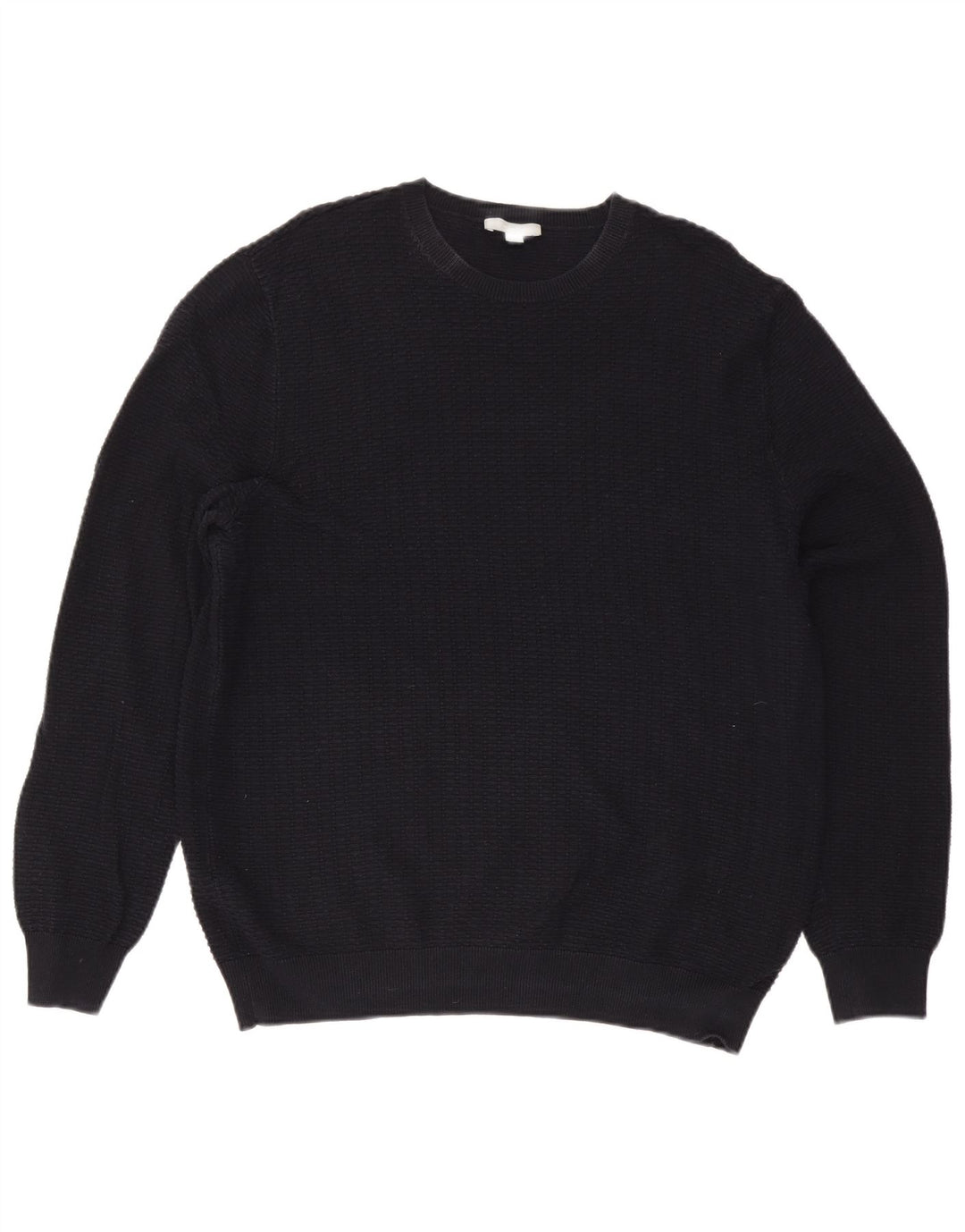 Maglione maglione girocollo da uomo Cos XL in cotone blu navy