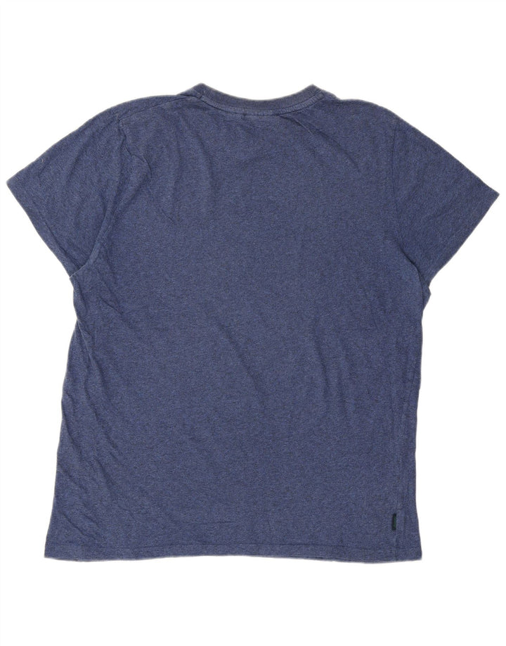 T-shirt da uomo Superdry Top 2XL cotone chiazzato blu