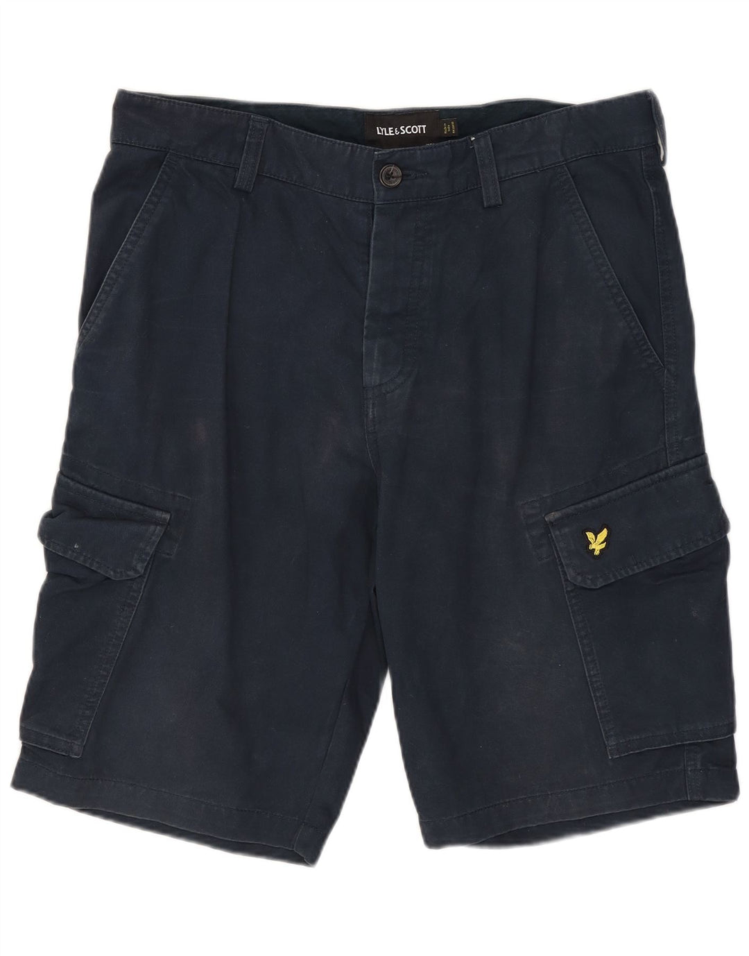 Pantaloncini cargo da uomo Lyle & Scott W30 cotone blu navy medio