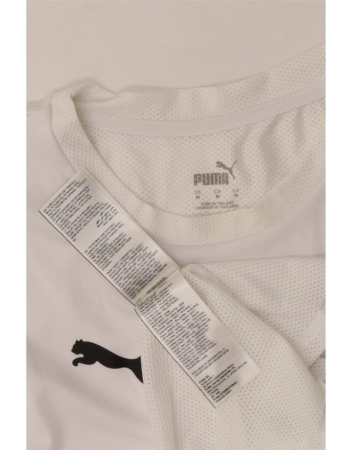 Canotta da uomo Puma in poliestere bianco medio