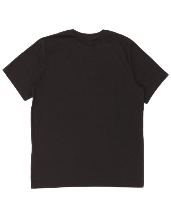 T-shirt grafica Nike Dri Fit da uomo, parte superiore in poliestere nero medio
