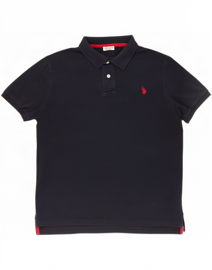 Polo Assn. Camicia da uomo grande blu navy
