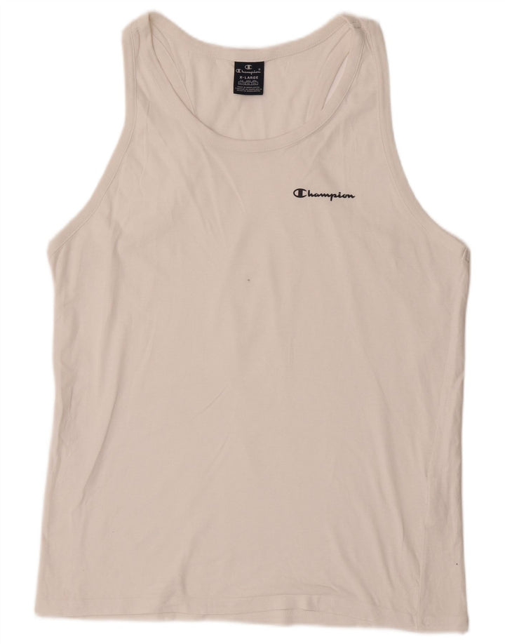 Canotta da uomo Champion XL in cotone bianco