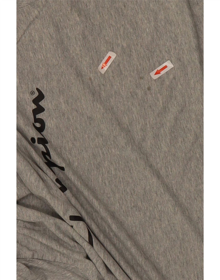 T-shirt grafica da uomo Champion Top 2XL cotone grigio